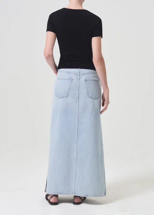 Agolde Astrid Slice Skirt in Fragment