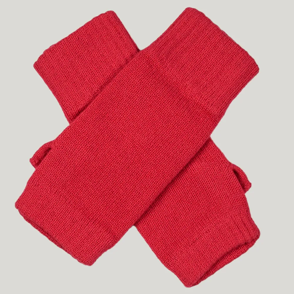 Amaranth Pink Cashmere Mittens