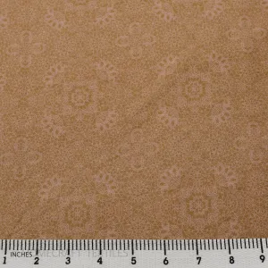 Beige Geometric Cotton Print