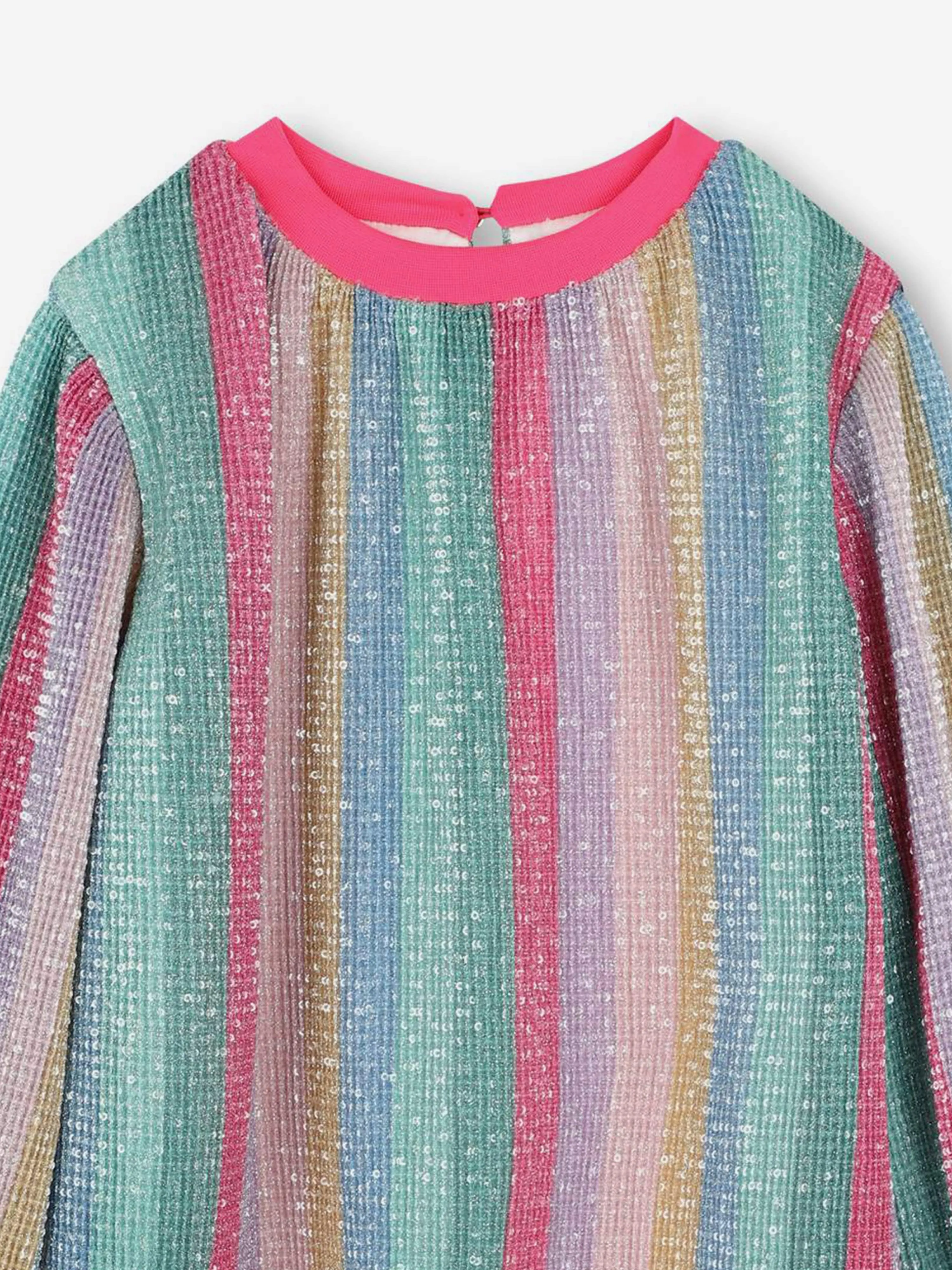 Billieblush Girls Pleated Sequin Dress in Multicolour