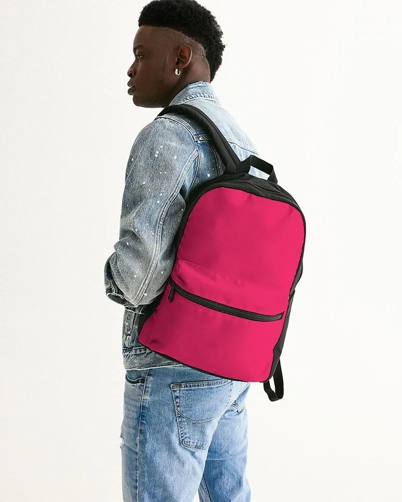 Bright Pink Canvas Backpack | Bright Pure Pink | C0M100Y50K0