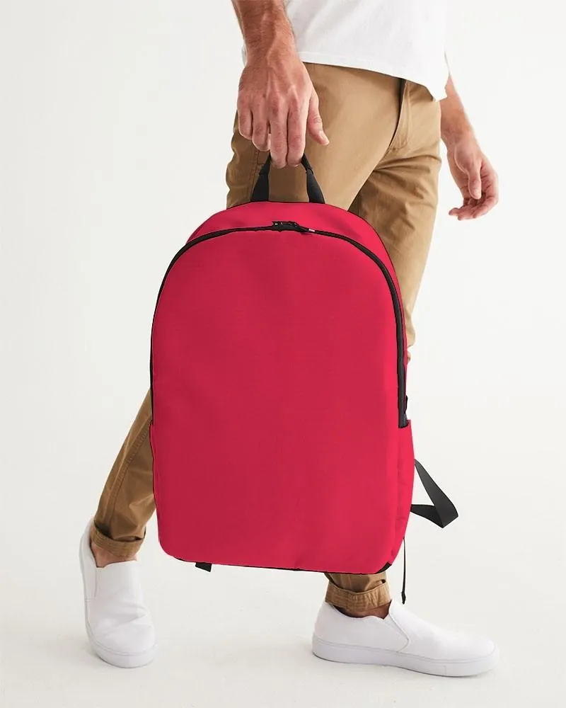 Bright Pink Red Waterproof Backpack | Bright Pure Pink Red | C0M100Y75K0