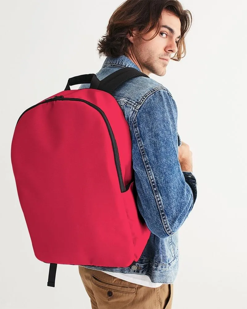 Bright Pink Red Waterproof Backpack | Bright Pure Pink Red | C0M100Y75K0