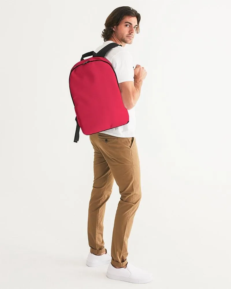 Bright Pink Red Waterproof Backpack | Bright Pure Pink Red | C0M100Y75K0