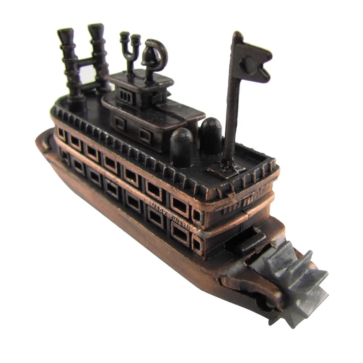 Bronze Metal Steamboat Replica Novelty Toy Pencil Sharpener