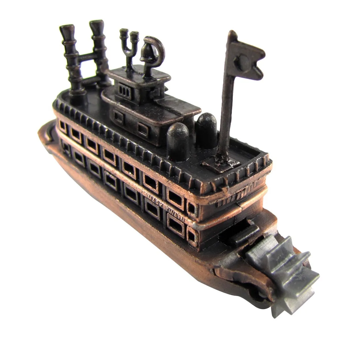 Bronze Metal Steamboat Replica Novelty Toy Pencil Sharpener