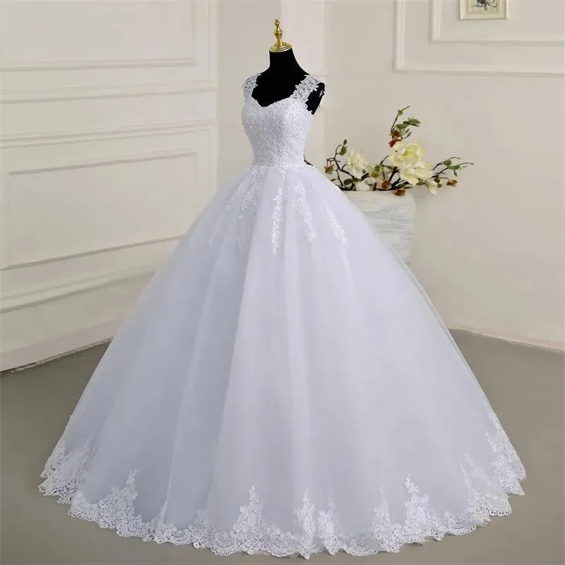 Classic Sweetheart Lace A-line Wedding Dress Skirt OPTIONS