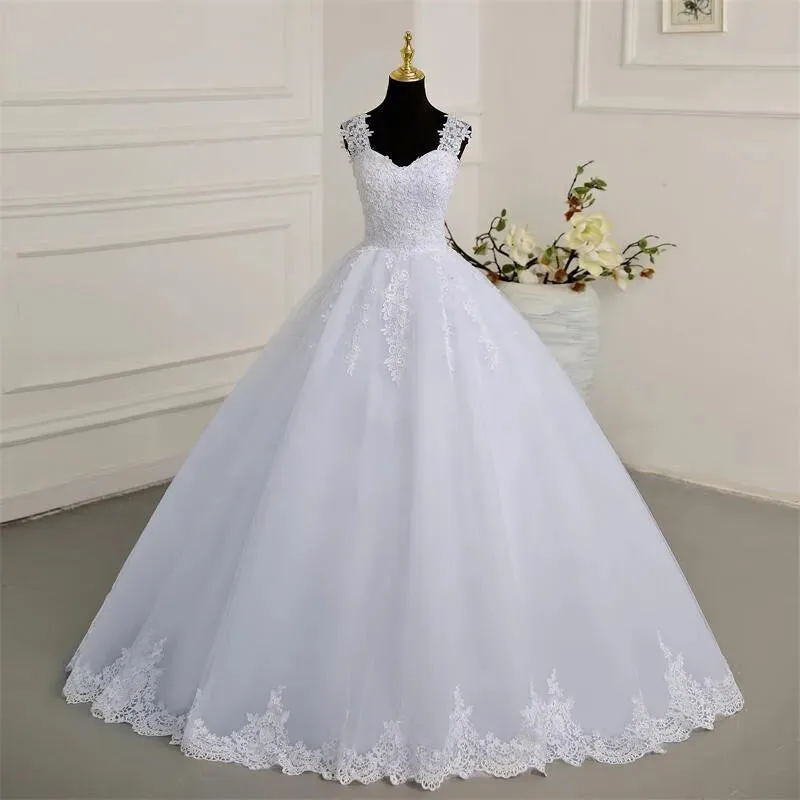 Classic Sweetheart Lace A-line Wedding Dress Skirt OPTIONS