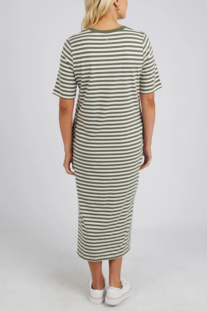 Elm - Merry Tee Dress - Clover & Pearl Stripe