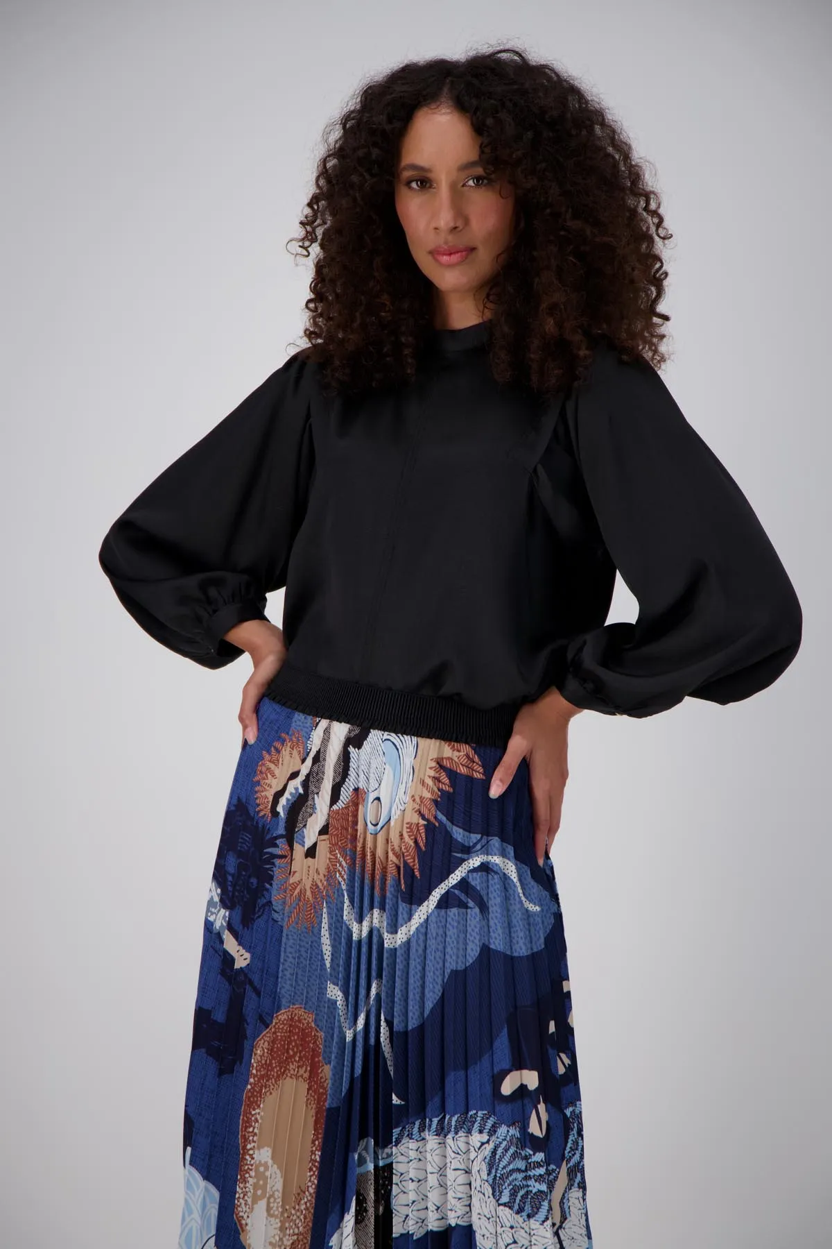 Festival Pleated Skirt Blue