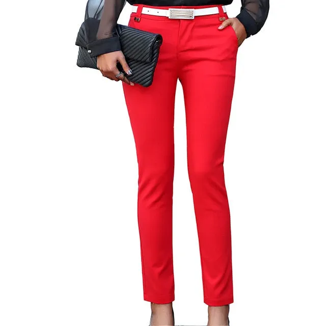 High Waist Pencil Trousers