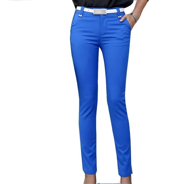 High Waist Pencil Trousers