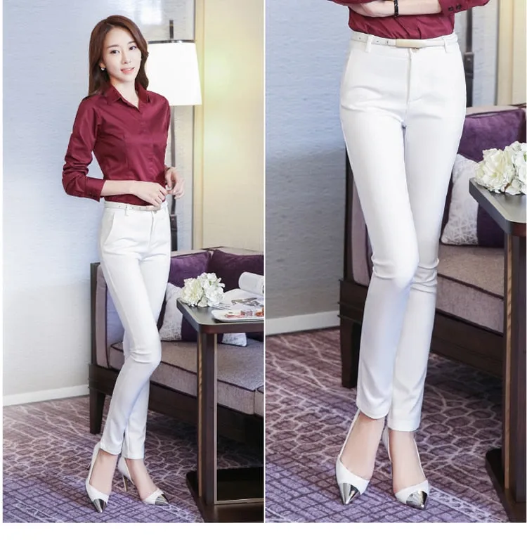 High Waist Pencil Trousers