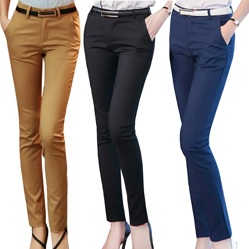 High Waist Pencil Trousers