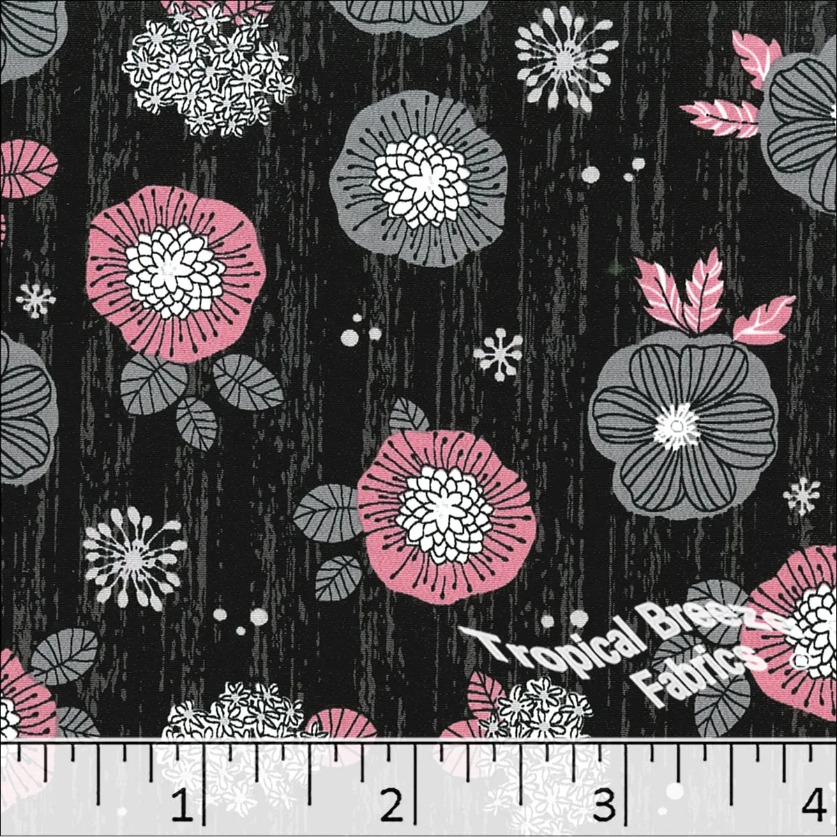 Koshibo Blossom Print Polyester Fabric 048314