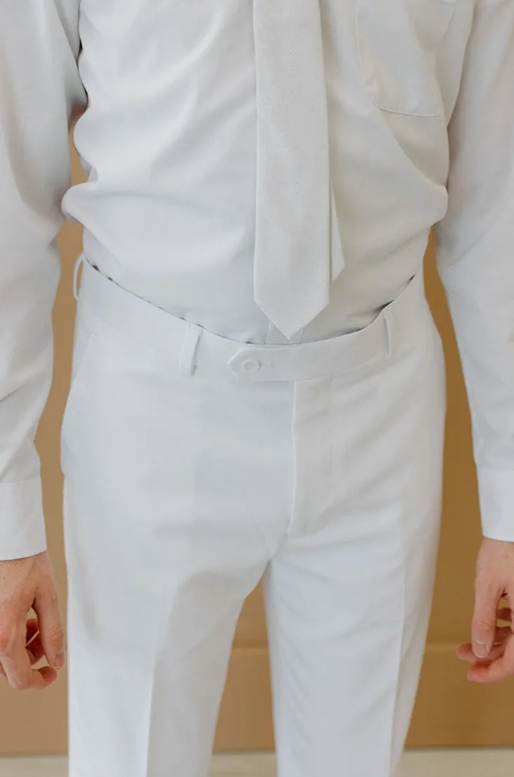 Legacy Suit Pant White