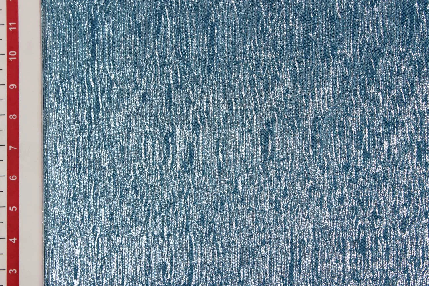 Light Blue Crinkled Knit Fabric