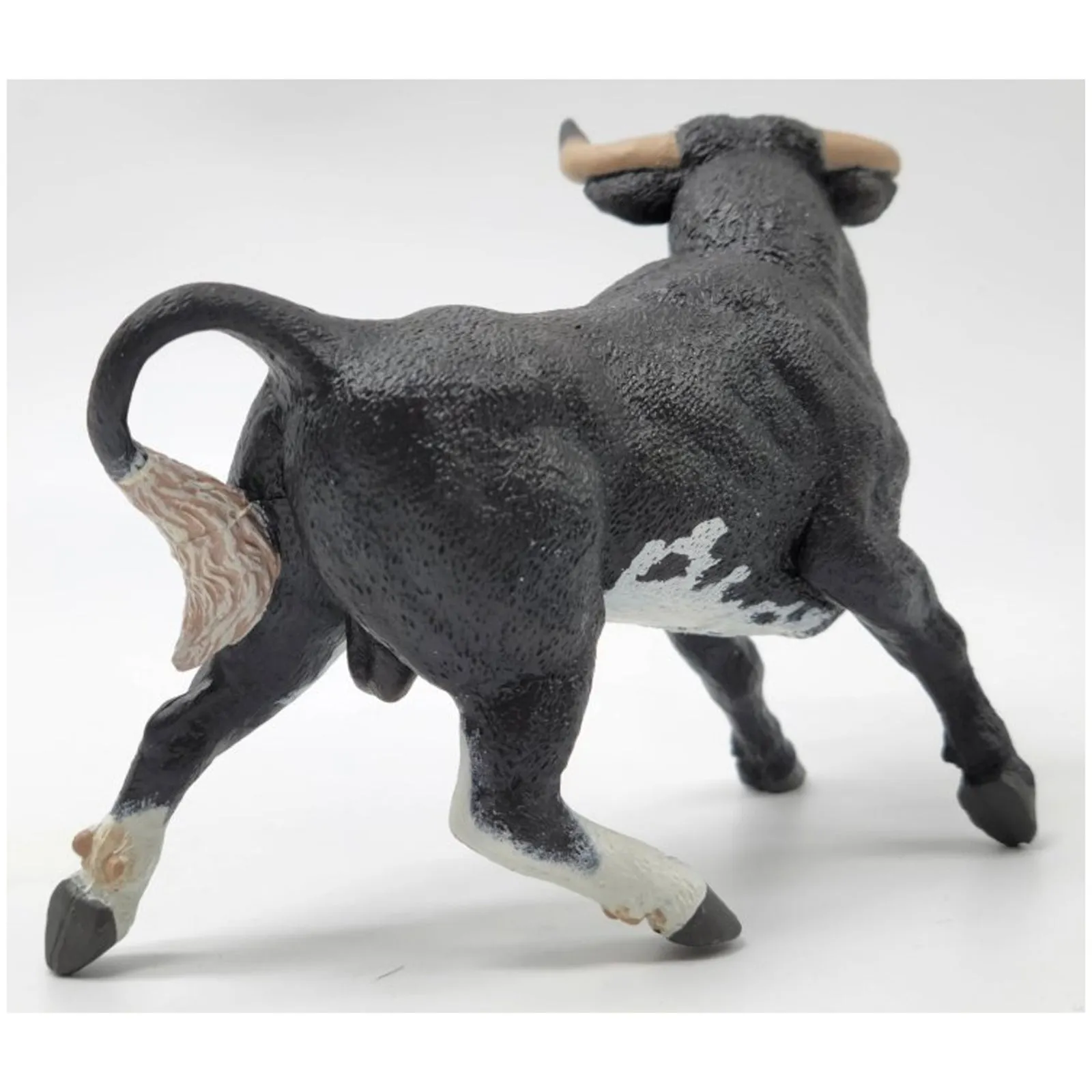 Papo Black And White Spanish Bull Animal Figure 51184