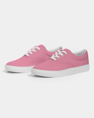 Pastel Cool Pink Men's Canvas Sneakers | Men's | Bright Pastel Cool Pink | C0M60Y15K0