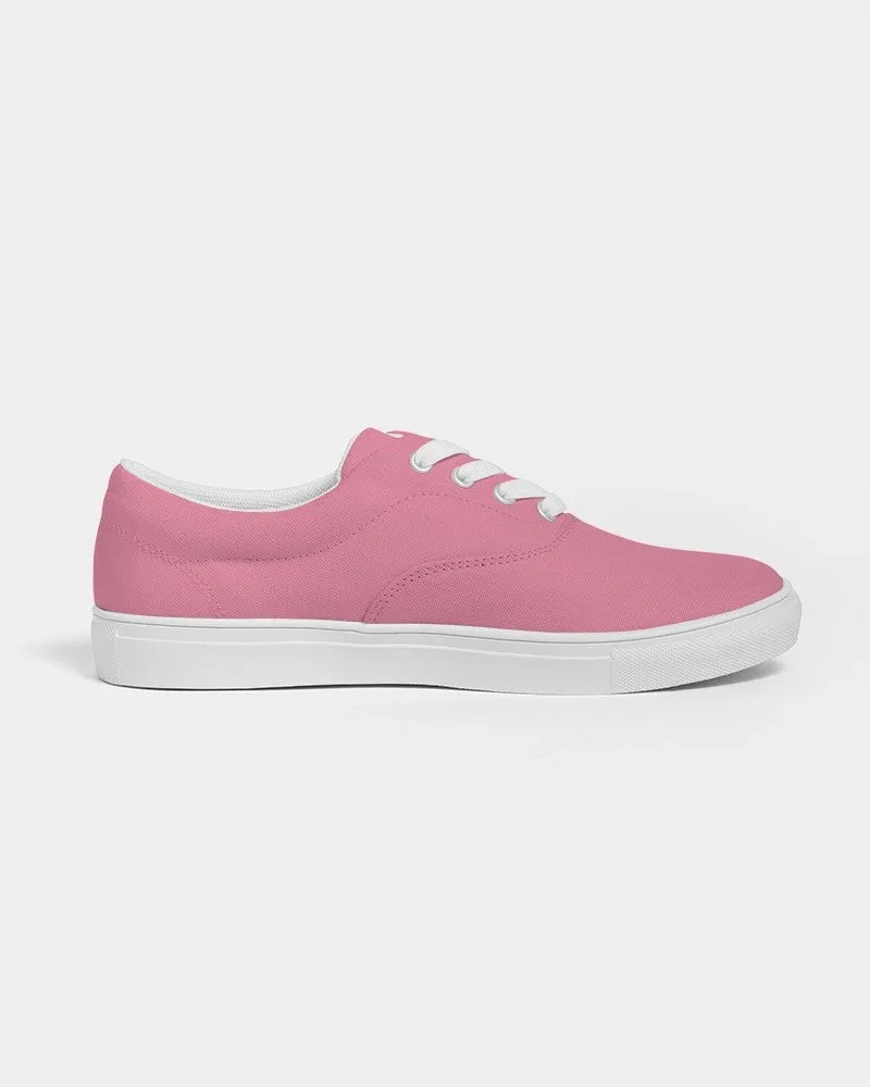 Pastel Cool Pink Men's Canvas Sneakers | Men's | Bright Pastel Cool Pink | C0M60Y15K0