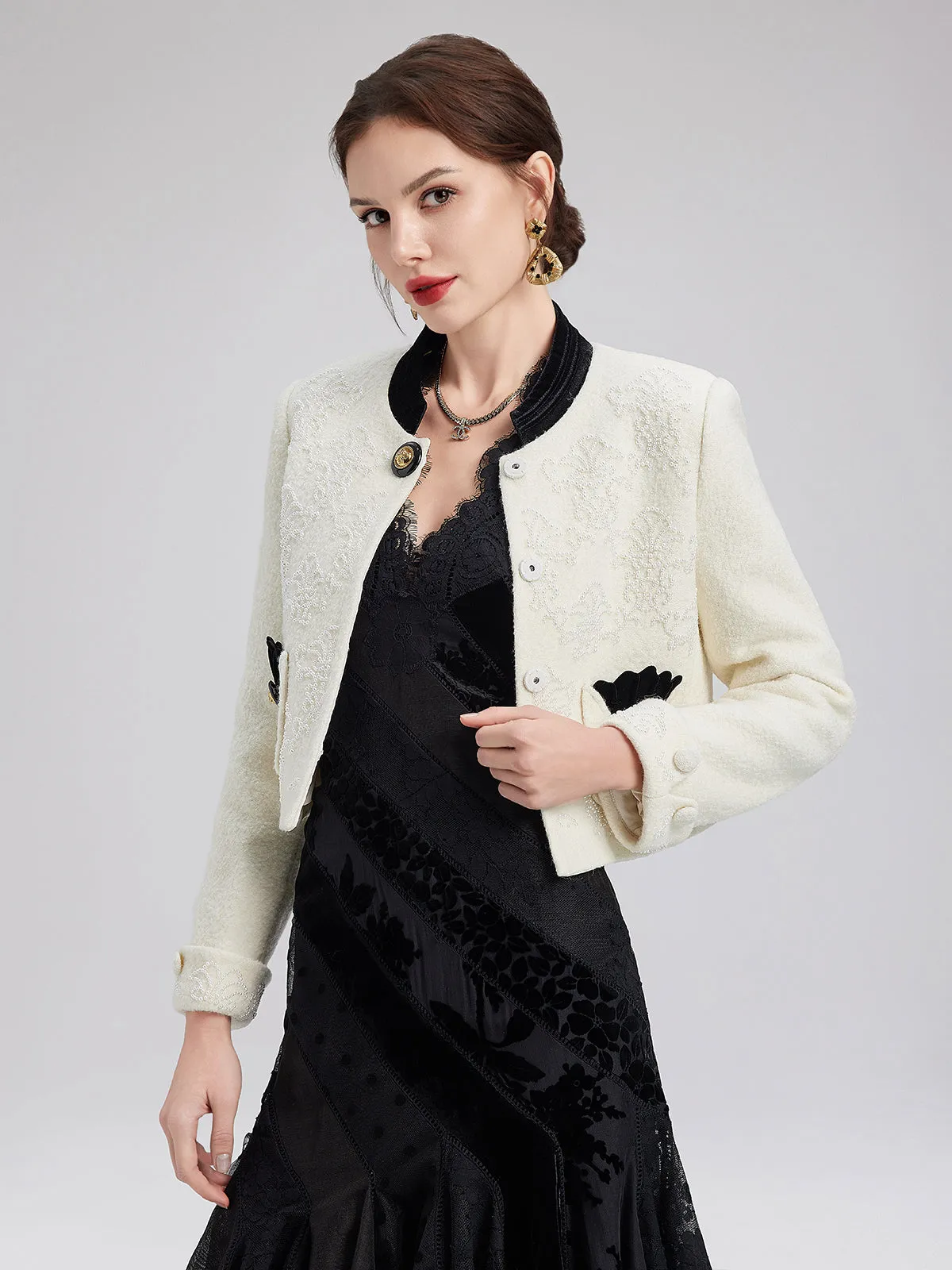 Pearl Embroidered  Jacket