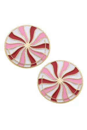 Peppermint Candy Stud