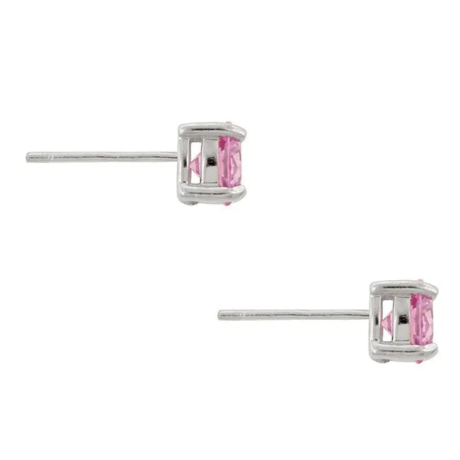 Pink Stud Earrings