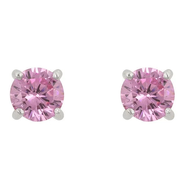 Pink Stud Earrings