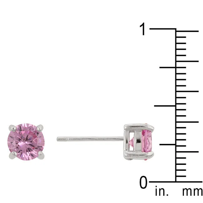 Pink Stud Earrings