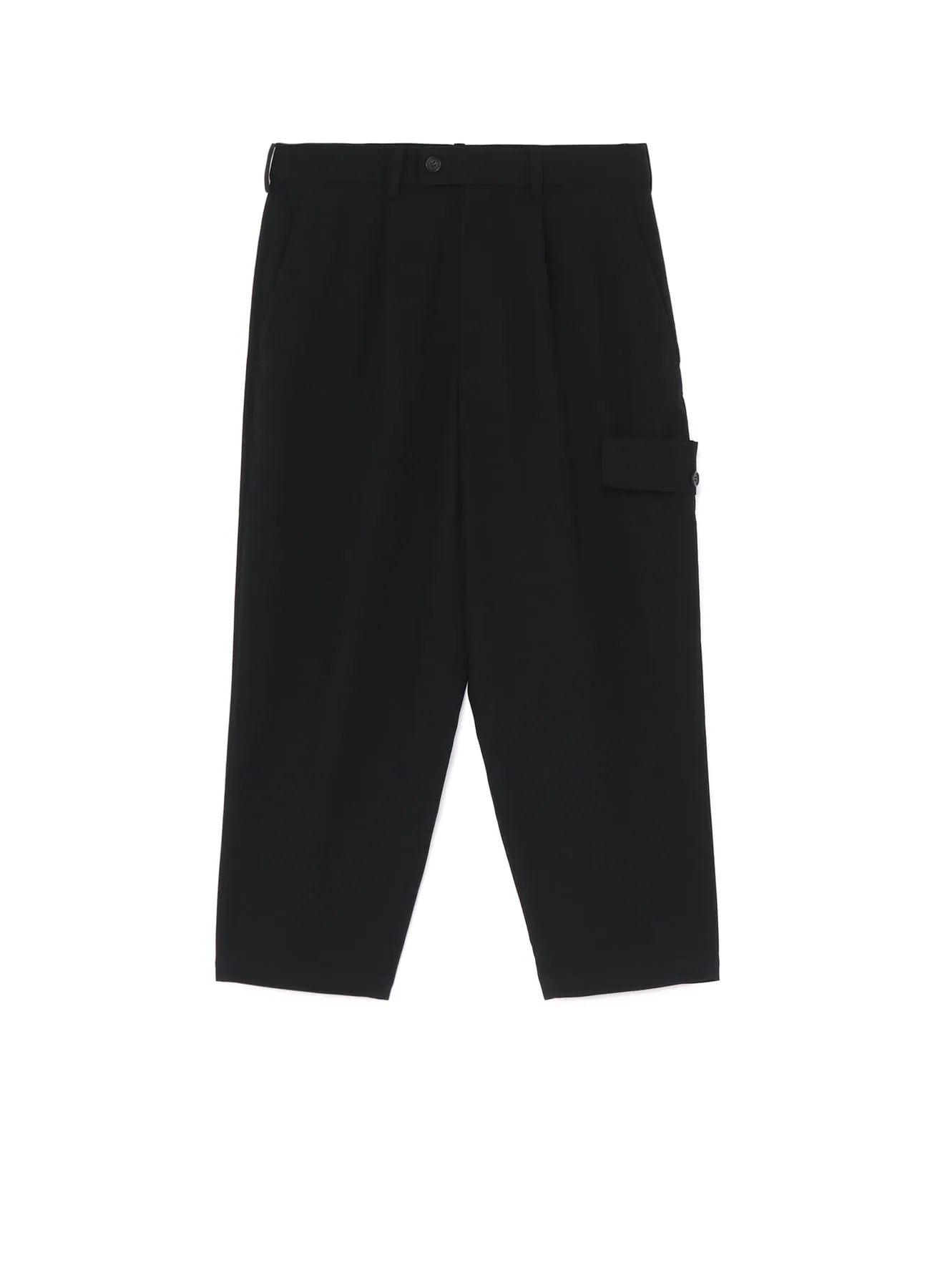 POLYESTER GABARDINE PANTS WITH KNEE FLAP POCKETS