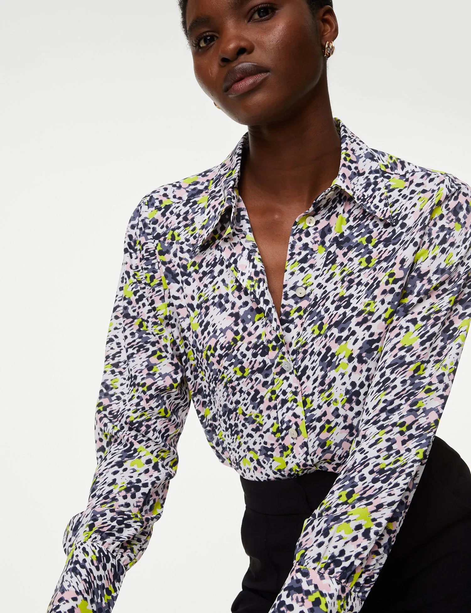 Printed Collared Shirt