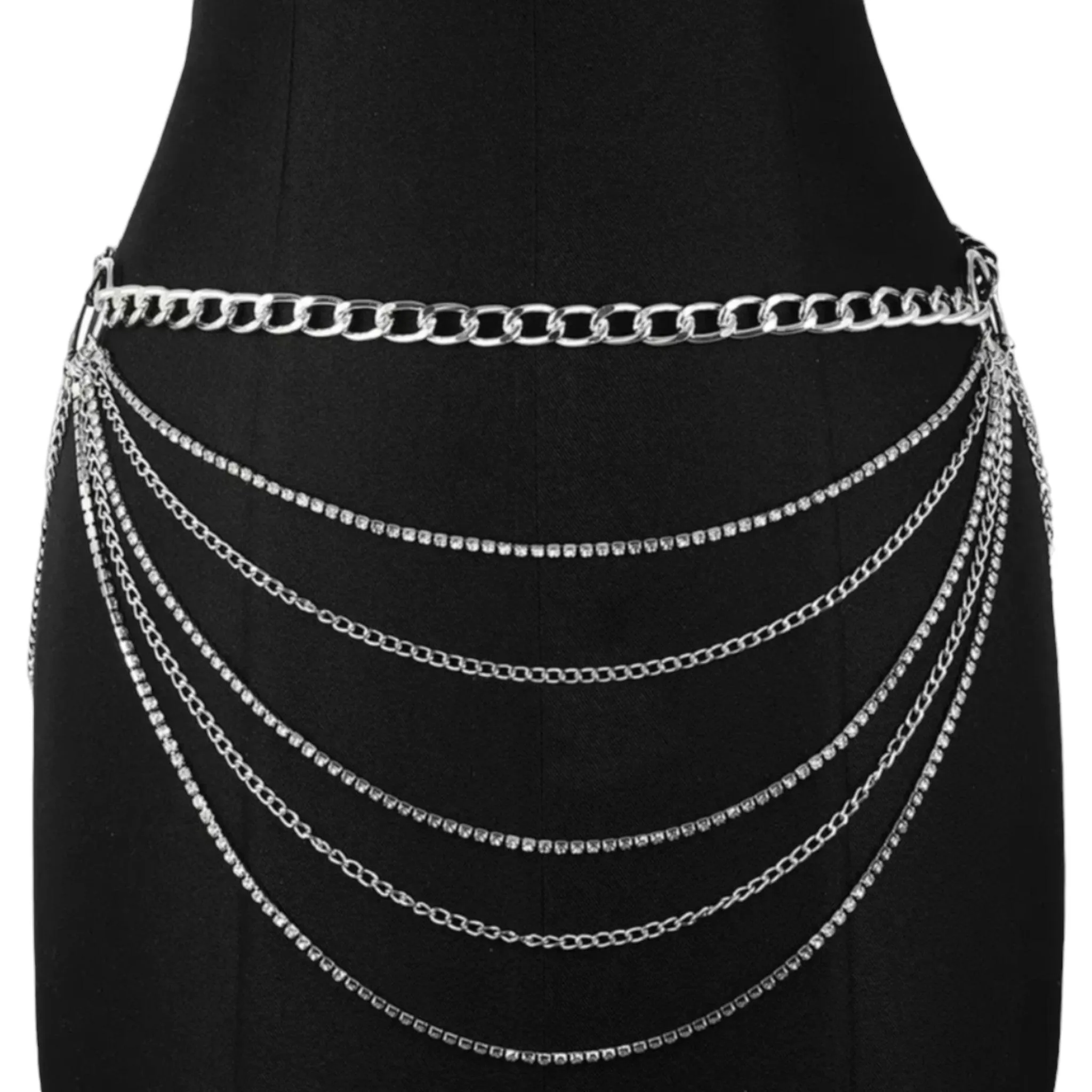 Shimmering Waist Enhancing Body Chains