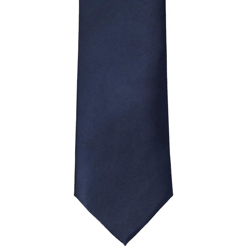 Twilight Blue Extra Long Solid Color Necktie