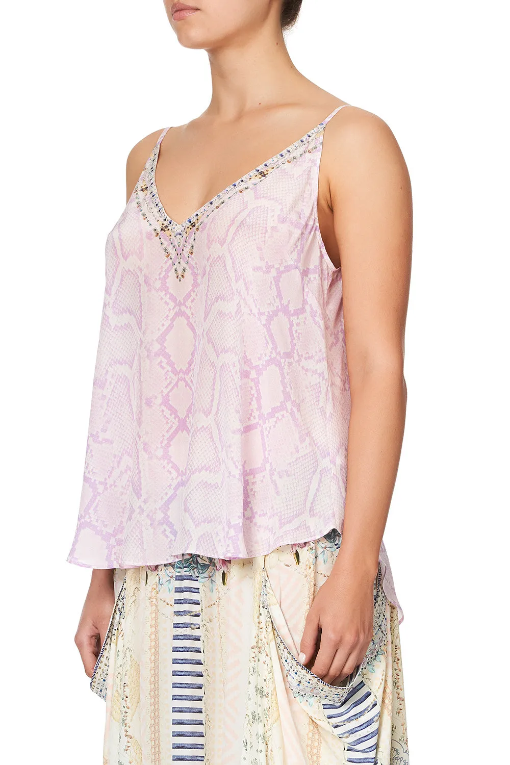 V NECK CAMI RAINBOW SANDS