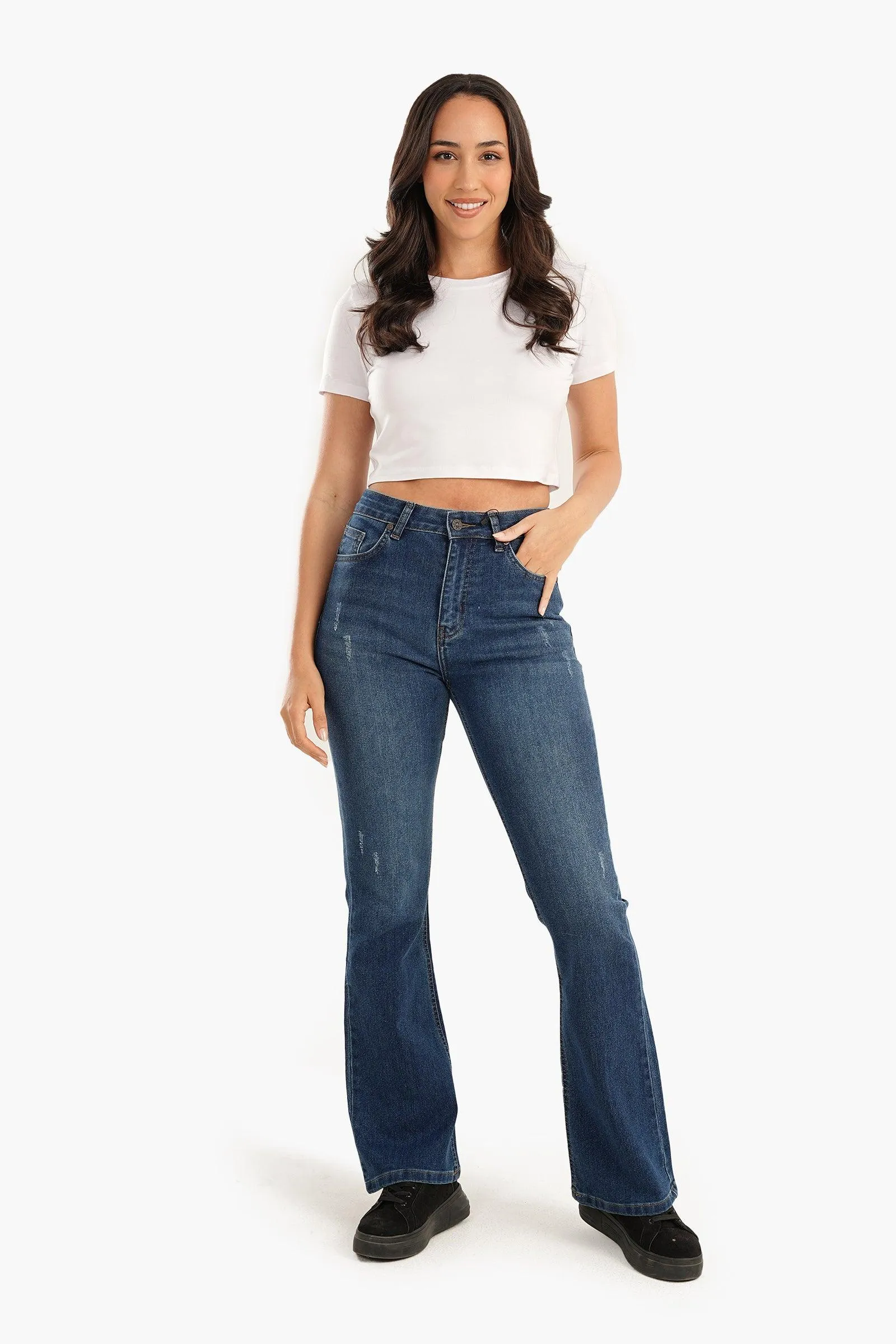 Viscose Plain Crop Top