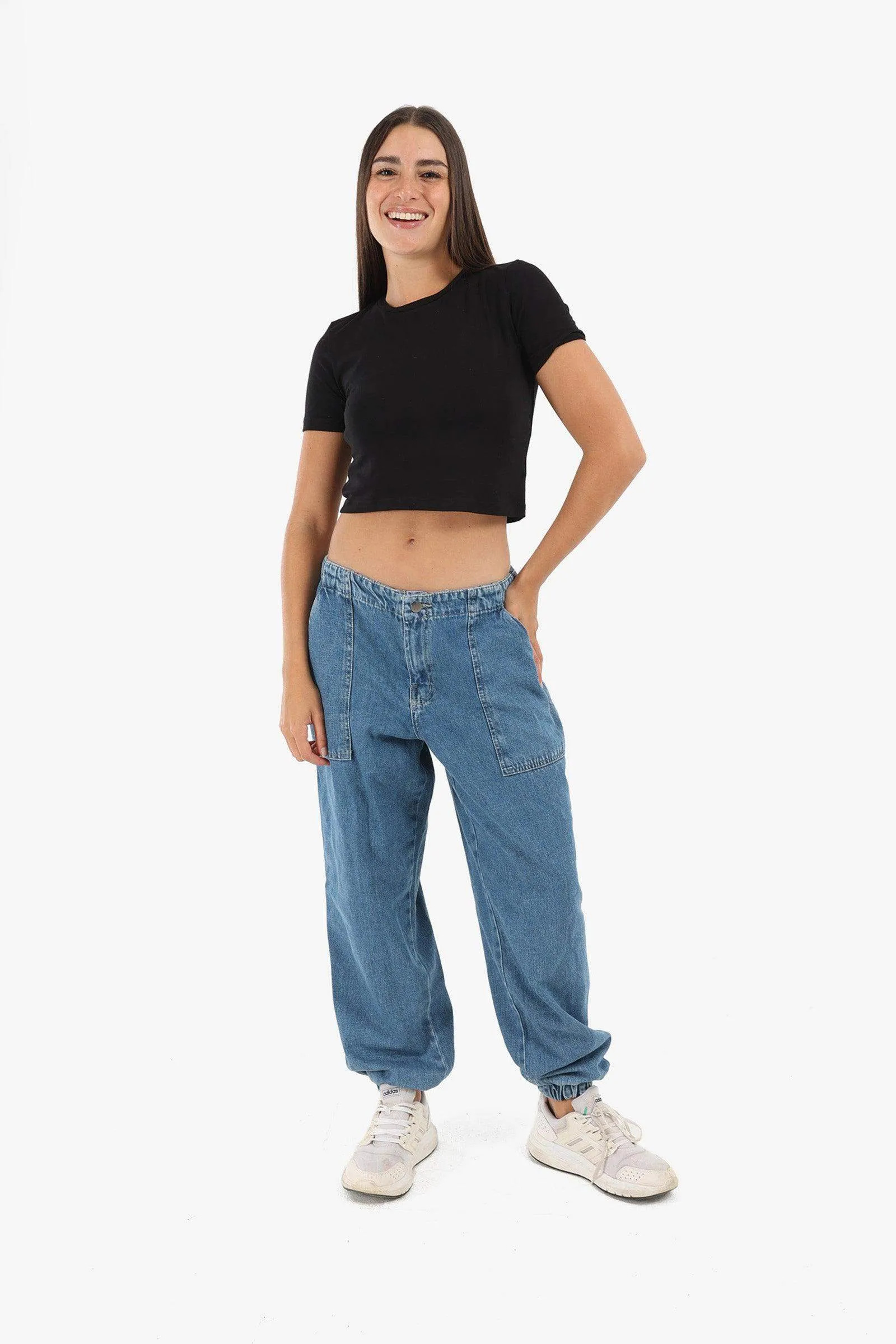 Viscose Plain Crop Top